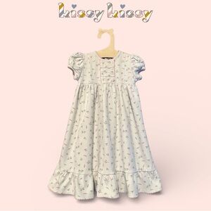 Kissy Kissy Garden Roses Floral Dress with Puff Sleeves